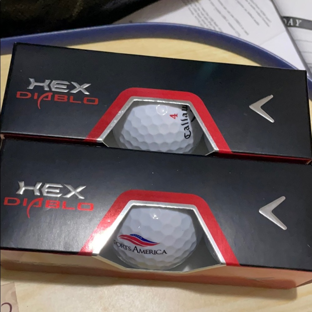 2 packs (6 balls) callaway golf balls